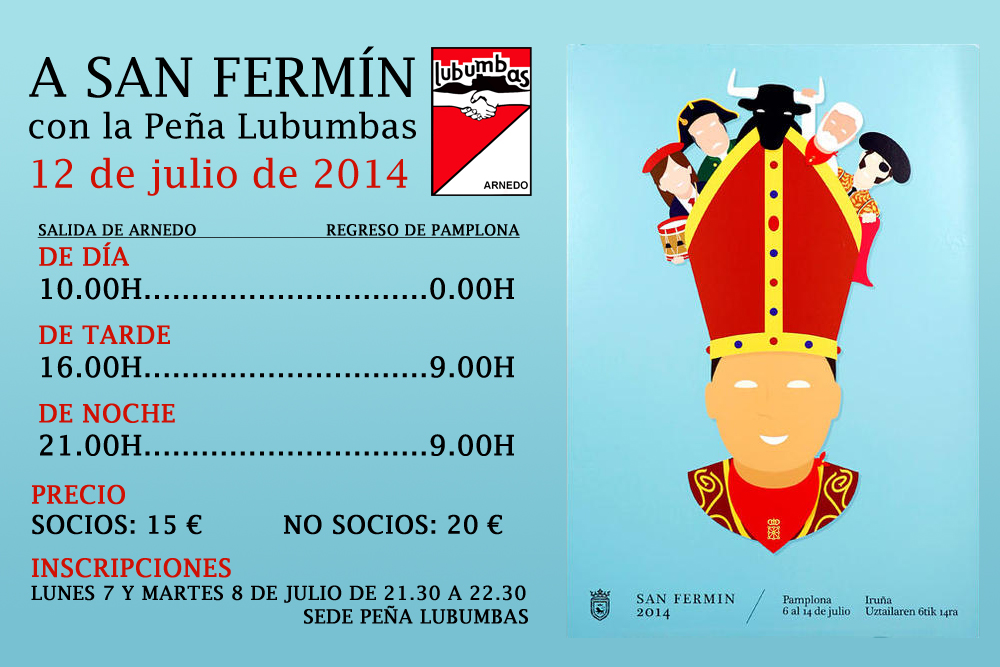 Viaja seguro de ida y vuelta a las fiestas de San Ferm&iacute;n con nuestro 'voy y vengo'